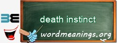 WordMeaning blackboard for death instinct